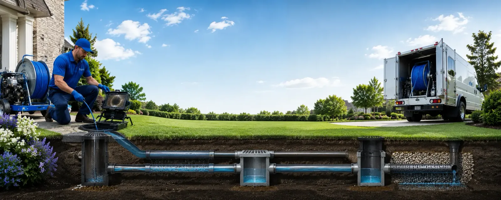 Outdoor drain cleaning information for Mabscott, WV